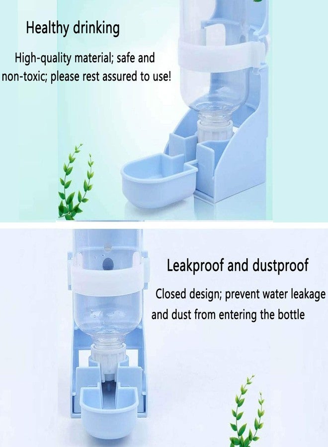 هامليدي زجاجة ماء للأرانب، وعاء طعام للحيوانات الأليفة، موزع مياه للأرانب، طبق طعام من الفولاذ المقاوم للصدأ، نافورة شرب معلقة، وعاء طعام، كوب طعام لخنزير غينيا، القنفذ، الشنشيلة - Image 2